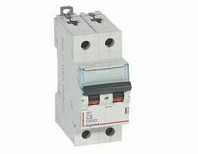 Jistič dvoupolový LEGRAND 409199 DX3 2P C6 10000A/16KA