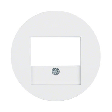HAG 10382089 Centrální díl pro datovou a reproduktorovou zásuvku, Berker R.1/R.3/R.classic, bílá, le