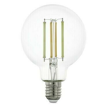 Zdroj LM_LED_E27 G80 1x8W čirá volitelná bílá EGLO