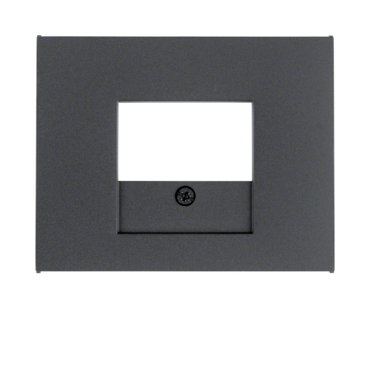 HAG 10357006 Centrální díl pro datovou a reproduktorovou zásuvku, Berker K.1, antracit, mat