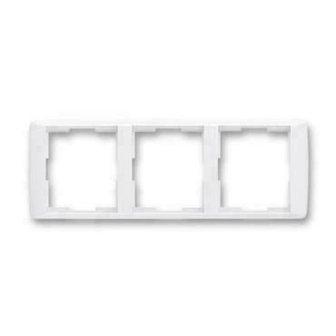 Rámeček trojnásobný ABB Element 3901E-A00130 03, bílá/bílá, vodorovný