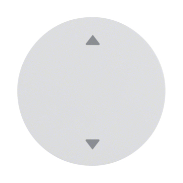 HAG 16202049 Kryt s potiskem symbolu šipek, Berker R.x, bílá lesk