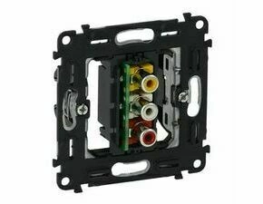 Zásuvka 3xRCA LEG 753075 Valena Life