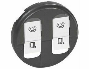 Kryt zásuvky 2xRJ45 LEG 067952 Céliane grafit