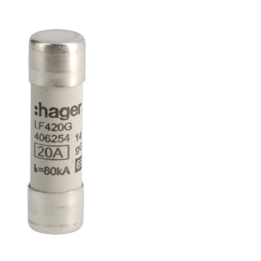 HAG LF420G Pojistka válcová, velikost 14x51, 20A gG, 690V AC