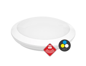 LED svítidlo stropní ECOPLANET s HF senz. a EM, 16W, 1300lm, CCT, IP66, IK10