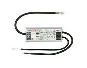 LED driver napěťový MEAN WELL HLG-40H-24B, 40 W, DC 24V/1,67A, IP67, kovové provedení, 1-10V a PWM