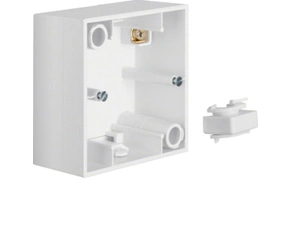 HAG 10418989 Krabice, 1-násobná na omítku, Berker S.1, bílá, lesk