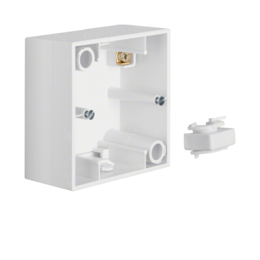 HAG 10418989 Krabice, 1-násobná na omítku, Berker S.1, bílá, lesk