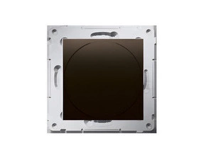 Stmívač osvětlení SIMON 54 DS9T.01/46, ot. ovl., tlač. sp., 20–500 W, jednoobv., hnědá metalíza