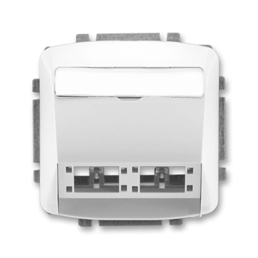 Kryt zásuvky ABB Tango 5014A-A00420 S, šedá, komunikační (pro prvky R&M freenet)