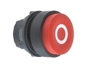 SCHN ZB5AL432 Ovládací hlavice stiskací se symbolem, s přesahem - rudá