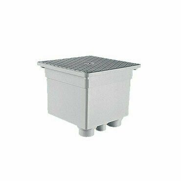 HLS HL POZ.25 Rozbočovací box na trubky do země včetně víka, vnější rozměr: 200x200mm, vnitřní rozmě
