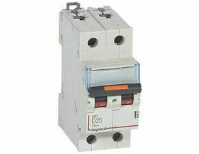 Jistič dvoupolový LEGRAND 409822 DX3 2P D25 25KA