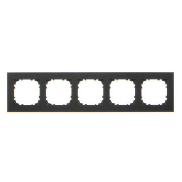 Rámeček SIMON TRD5.166/149, 5 násobný, černá matná