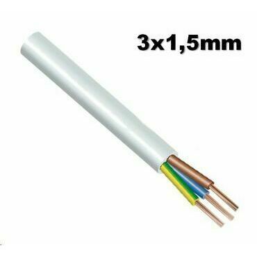 Kabel flexibilní CYSY - H05VV-F 3G1,5 měděný
