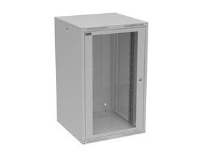 Rozvaděč nástěnný SOLARIX GrandND-20U-66-11-G, 19", 20U, RAL 7035, 600x600 mm, skleněné dveře