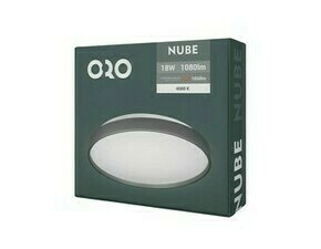 Nástěnné a stropní LED svítidlo LED-POL Nube Black 18W neutrální bílá