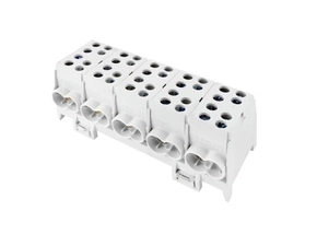 EL 1000341 Svorkovnice rozbočovací HLAK 35-5/10 GR-S, 125A, 5pól., AL/CU, IP20, 5xŠ, na DIN /2080521