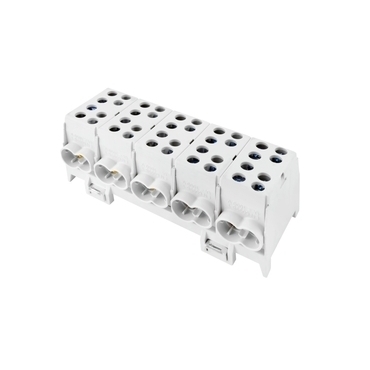 EL 1000341 Svorkovnice rozbočovací HLAK 35-5/10 GR-S, 125A, 5pól., AL/CU, IP20, 5xŠ, na DIN /2080521