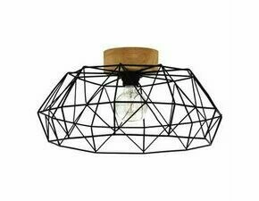 EGLO DL/1 E27 SCHWARZ/HOLZ 'PADSTOW'