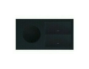 Sestava 2 násobná: IP44: 1 zásuvka+2 kryty, černá matná