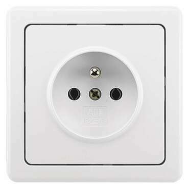 ABB 5518G-02349 B1W Zásuvka jednonásobná chráněná, 16A, 250 Vstř. 99-Blistry