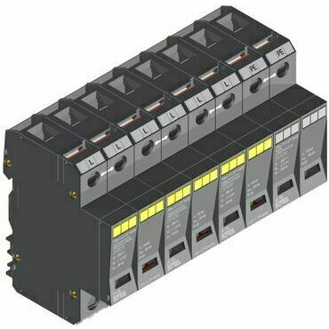 SEZ POm I 3+1 LCF 100/30 Přepěťová ochrana POm I 3+1 LCF 100/30kA 280V/30kA, modulární, monoblok, B+