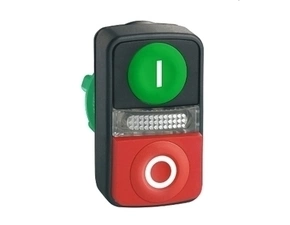 SCHN ZB5AW7L3741 Ovládací hlavice dvoutlačítková se signálkou