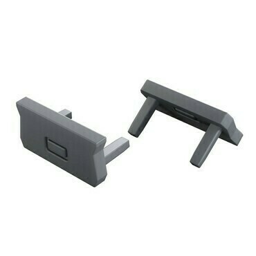 Koncovka profilu GREENLUX EC-PROFIL ATOM 2IN1 SILVER LACQUERED  (12-1545-01)