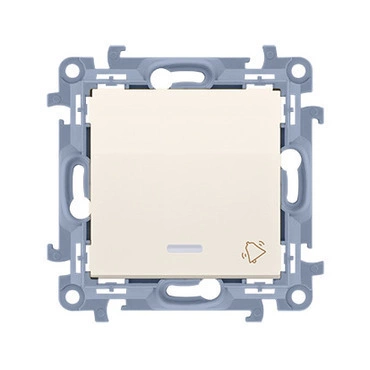 Ovladač zapínací SIMON CD1L.01/41, orient. LED podsv., ř. 1/0So, 10A/250V~, šr. sv., krémová