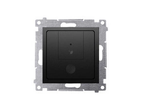 SIMON D75310.01/49 Dvou tlačítkový stmívač, (strojek s krytem) 40–500 W (300 VA), černá matná