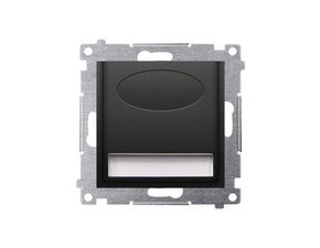LED osvětlení SIMON DOSA.01/49, 230 V/1, 1 W, barva světla studená bílá, černá matná metalizovaná