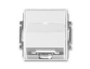 Kryt zásuvky ABB Element 5014E-A00100 03, bílá/bílá, komunikační (pro nosnou masku)