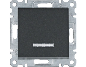 HAG WL0223 Přepínač střídavý s podsvětlením, řazení 6, černá mat