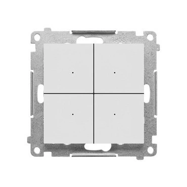 Ovladač tlačítkový SIMON TEK1W.01/114, pro ovl. GO, Control, Wi-Fi, světle šedá mat