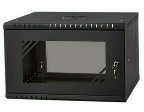 TELEX LX19-6U-350GB LEXI-Net Basic Rozvaděč nástěnný 19" 6U 520x350, dveře sklo, černý