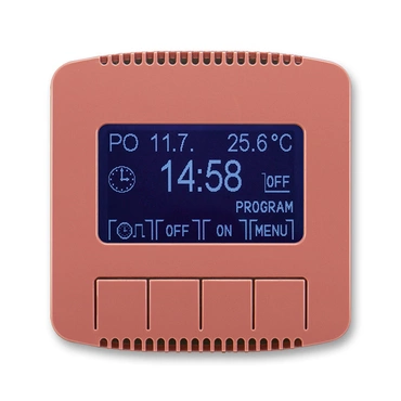 Hodiny spínací ABB Tango 3292A-A20301 R2, , vřesová červená, programovatelné (ovládací jednotka)