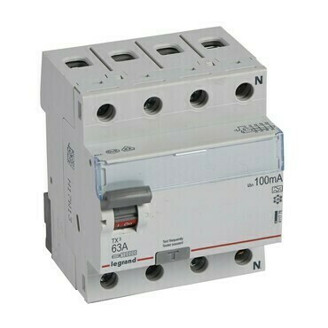 Chránič čtyřpolový LEGRAND 411776 TX3 CHRÁN. 4P 63A 100MA A