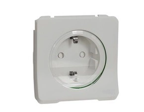 SCHN MUR39135 Mureva Styl - Zásuvka Schuko 16A 2P+E, clonky, šroubová, IP55, Bílá