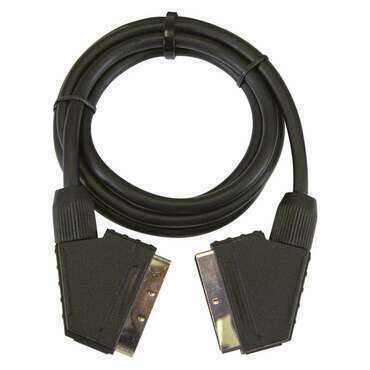Kabel audio EMOS SL2001, SCART/SCART, černý, 1,5m