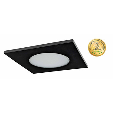 Svítidlo LED vestavné GREENLUX LED BONO-S černá 8W, teplá bílá, černá