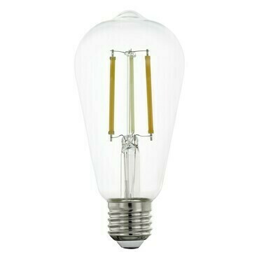 Zdroj LM_LED_E27 ST64 1x8W čirá volitelná bílá EGLO