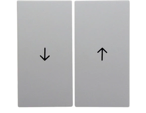 HAG 16251909 Kolébka s potiskem šipky, dělená, Berker S.1/B.x, bílá, mat