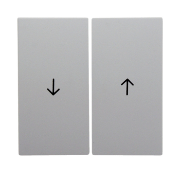 HAG 16251909 Kolébka s potiskem šipky, dělená, Berker S.1/B.x, bílá, mat