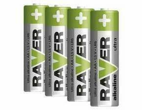 Baterie alkalická RAVER AA B7921 (LR6), 4ks