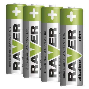 Baterie alkalická RAVER AA B7921 (LR6), 4ks