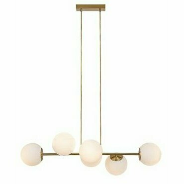 Svítidlo závěsné RABALUX 72249 KIARA zlatá E27 6x MAX 35W