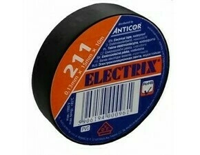 Páska elektroizolační ANTICOR 199, 211 PVC, 15x10x0,13, černá