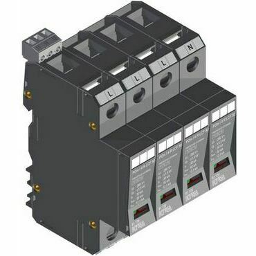 SEZ POm I 3+1 LCF 50 Přepěťová ochrana POm I 3+1 LCF 50kA 280V/12,5kA, modulární, monoblok, B+C+D
